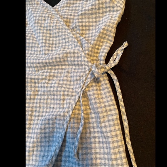 Plaid blue romper - Picture 3 of 5